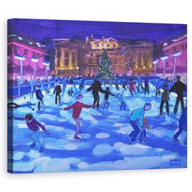 Tablou Canvas - Andrew Macara - Patinatori seara, Somerset House,2015 - - Roveli