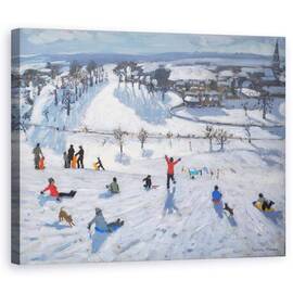 Tablou Canvas - Andrew Macara - Winter Fun, Chatsworth - - Roveli