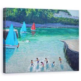 Tablou Canvas - Andrew Macara - Pietre de degresat, Looe, Cornwall - - Roveli