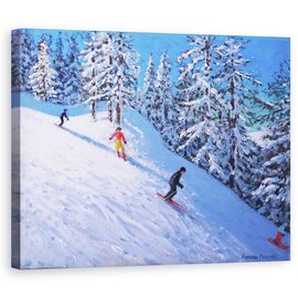 Tablou Canvas - Andrew Macara - Panta abrupta, Les Arcs, Franta - - Roveli