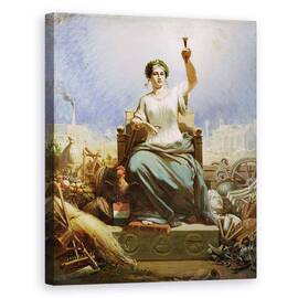 Tablou Canvas - Ange-Louis Janet - Franta ilumineaza lumea - - Roveli