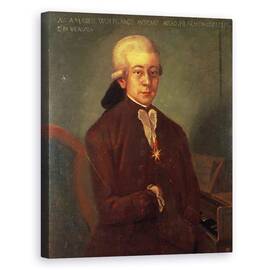 Tablou Canvas - Scoala Austriaca - Portret De Wolfgang Amadeus Mozart - - Roveli