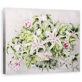 Tablou Canvas - Alison Cooper - Natura statica cu crini - - Roveli