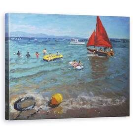 Tablou Canvas - Andrew Macara - Baliza galbena si vele rosii - - Roveli