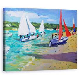 Tablou Canvas - Andrew Macara - Barci cu vele, Salcombe - - Roveli
