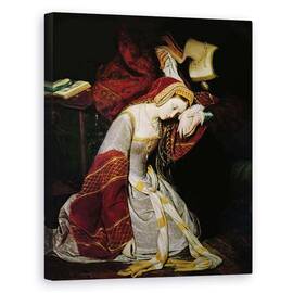 Tablou Canvas - Edouard Cibot - Anne Boleyn 1507-36 in Turn, detaliu - - Roveli