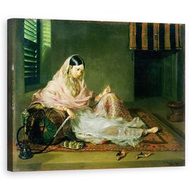 Tablou Canvas - Francesco Renaldi - Doamna musulmana inclinata - - Roveli