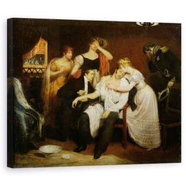 Tablou Canvas - Edouard Cibot - Charles-Ferdinand de France 1778-1820 in cutia sa la opera de pe Rue de Richelieu, dupa ce a fost injunghiat de Louis Louvel - - Roveli