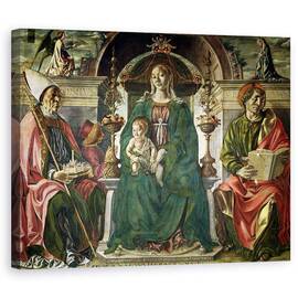 Tablou Canvas - Francesco del Cossa - Fecioara si Sfintii - - Roveli