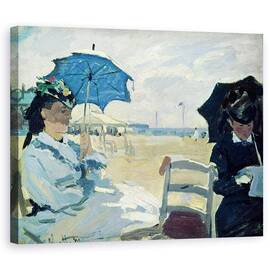 Tablou Canvas - Claude Monet - Plaja de la Trouville - - Roveli