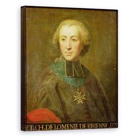 Tablou Canvas - Scoala Franceza - Cardinalul Etienne-Charles de Lomenie de Brienne 1727-94 - - Roveli