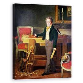 Tablou Canvas - Scoala Franceza - Portret presupus a fi Alfred de La Chaussee - - Roveli