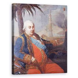 Tablou Canvas - Scoala Franceza - Portret De Pierre Andre de Suffren De Saint-Tropez - - Roveli