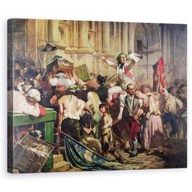Tablou Canvas - Hippolyte Delaroche - Cuceritorii Bastiliei inainte de Hotel de Ville in 1789 - - Roveli