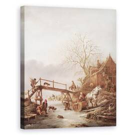 Tablou Canvas - Isack van Ostade - O scena de iarna - - Roveli