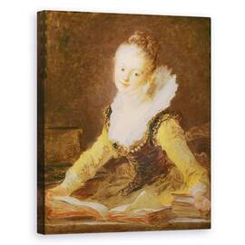 Tablou Canvas - Jean-Honore Fragonard - Studiul, sau Cantecul - - Roveli