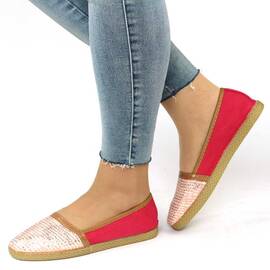 Espadrile de dama comode cu paiete ZJ-20-WATERMELON, Culoare (12): Roz, Bej, Fucsia, Marime (12): 41* - - Roveli