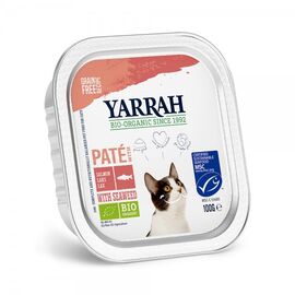 Hrana bio pate cu somon pentru pisici 100g Yarrah - - Roveli