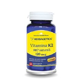 Vitamina K2 MK7 Naturala 120 mcg 60 capsule Herbagetica - - Roveli