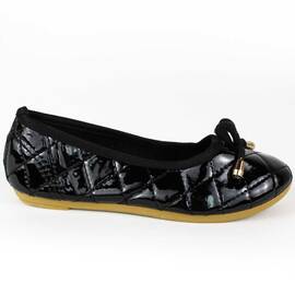 ​Balerini de copii, negri cu talpa usoara  KH-2-BLACK, Culoare (12): Negru, Marime (12): 31 - - Roveli