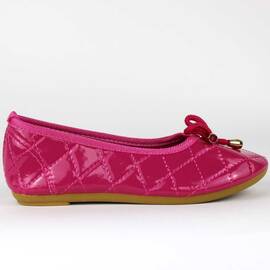 ​Balerini de copii, roz  cu talpa usoara  KH-2-FUXIA, Culoare (12): Roz, Marime (12): 32 - - Roveli