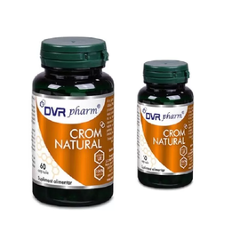 Crom Natural Pachet 60 capsule + 30 capsule DVR Pharm - - Roveli