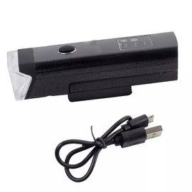 Lampa pentru bicicleta reincarcabila usb, rezistenta la apa, Culoare (tm): negru - - Roveli