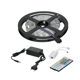 Banda Led Strip 5M RGB cu telecomanda 44 taste, Marime (tm): 5 m - - Roveli