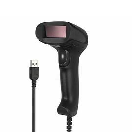 Scanner de coduri de bare cu cablu USB, Culoare (tm): negru - - Roveli