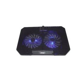 Cooler si supot pentru laptop cu 2 ventilatoare, Culoare (tm): negru - - Roveli