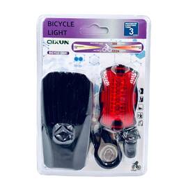 Far si stop pentru bicicleta LED -Set, Culoare (tm): negru/rosu - - Roveli