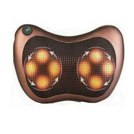Aparat masaj electric cu masaj cervical sau lombar, incalzire infrarosu, Culoare (tm): maro - - Roveli