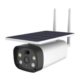 Camera de supraveghere IP cu incarcare solara 4G, Culoare (tm): alb/negru - - Roveli