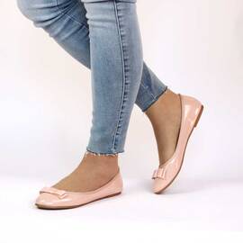 ​Balerini de dama, roz cu talpa usoara  2017-1-PINK, Marime (12): 37* - - Roveli