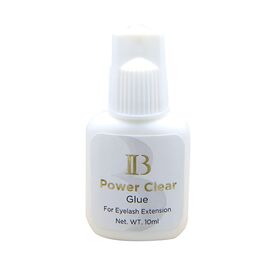 Adeziv Power Clear Ibeauty 10ml pentru extensii gene, uscare 1 sec, rezistenta 5-6 saptamani - - Roveli
