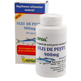Ulei de Peste 900 mg 40 capsule Hofigal - - Roveli