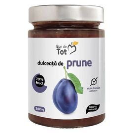 Dulceata de Prune Fara Zahar 360 g Dacia Plant - - Roveli