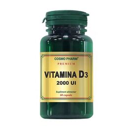 Vitamina D3 2000 UI 60 capsule CosmoPharm - - Roveli