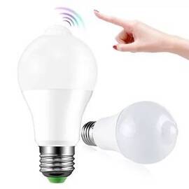 Bec cu senzor de miscare lumina rece 9W/12W : Putere - 12 W, Set - 1 bucata - - Roveli