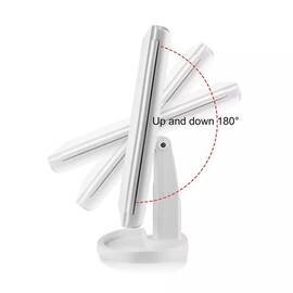 Oglinda reglabila cu leduri si iluminare pentru machiaj : Culoare - negru, Culoare (tm): alb - - Roveli