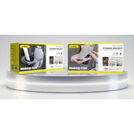 Suport auto-adeziv de perete pentru uscator de par si accesorii : Culoare - roz, Culoare (tm): alb - - Roveli