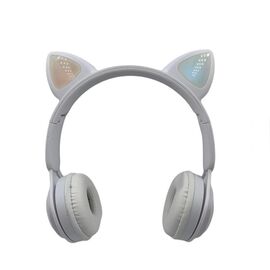 Roveli - Casti Bluetooth 5.0 cu urechi de pisica pentru copii : Culoare - alb-