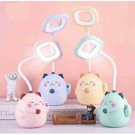 Lampa de birou flexibila, pentru copii, cu protectie pentru ochi : Culoare - roz, Culoare (tm): galben - - Roveli