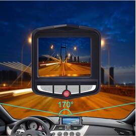 Camera video auto DVR inregistrare trafic : Culoare - albastru, Culoare (tm): negru - - Roveli