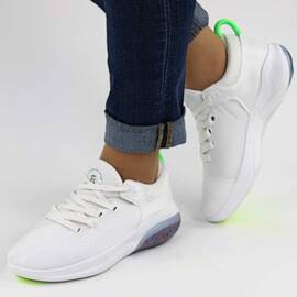 ​Pantofi sport de dama potriviti stilului casual M-10-WHITE, Culoare (12): Alb, Verde neon, Marime (12): 39 - - Roveli