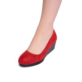 Roveli - Pantofi dama casual din piele intoarsa Rosi Kaia, Culoare (12): Rosu, Marime (12): 40-