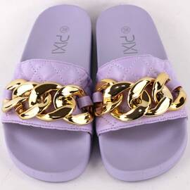 ​Papuci de dama usori si comozi 2188-2-PURPLE, Culoare (12): Auriu, Mov, Marime (12): 38* - - Roveli