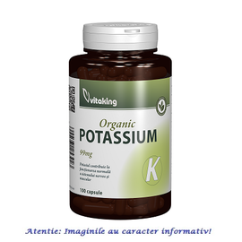 Potasiu Gluconate 99 mg 100 capsule VitaKing - - Roveli