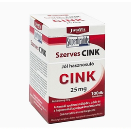 Zinc Organic 25 mg 100 tablete JutaVit - - Roveli