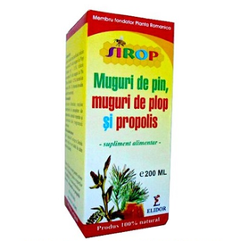 Sirop de Muguri de Pin, Muguri de Plop si Propolis 200 ml Elidor - - Roveli